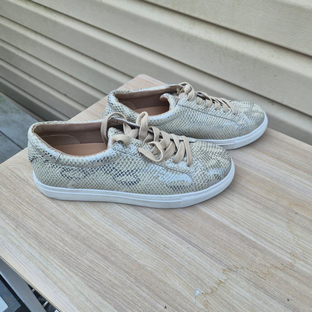 Urban Sport By J/Slides Metallic Snakeskin Sneakers - Womens Sz 7.5w